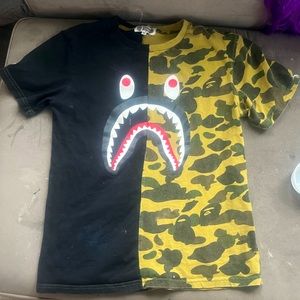 authentic bape shirt barely worn nothing wrong with it I simply don’t wear it